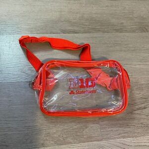 Big Ten State Farm Fanny Pack Unisex OS Red‎ Clear Stadium Approved Belt Bag